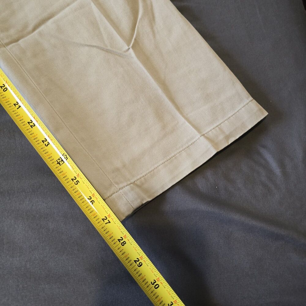 NWT Polo Ralph Lauren Pants Mens 38x29 Beige Pleated Classic Fit 100% Cotton - Picture 8 of 8